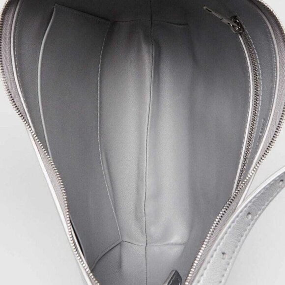 Balenciaga Silver Metallic Leather Mary-Kate Shoulder Bag - Picture 9 of 11